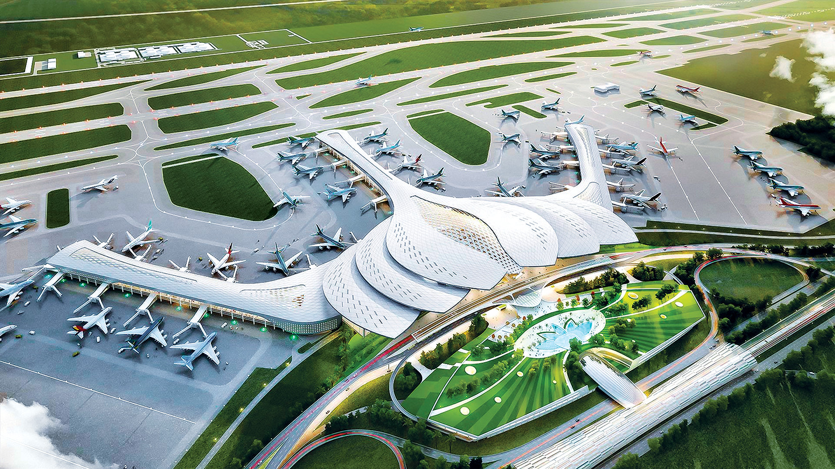thiết kế sân bay long thành