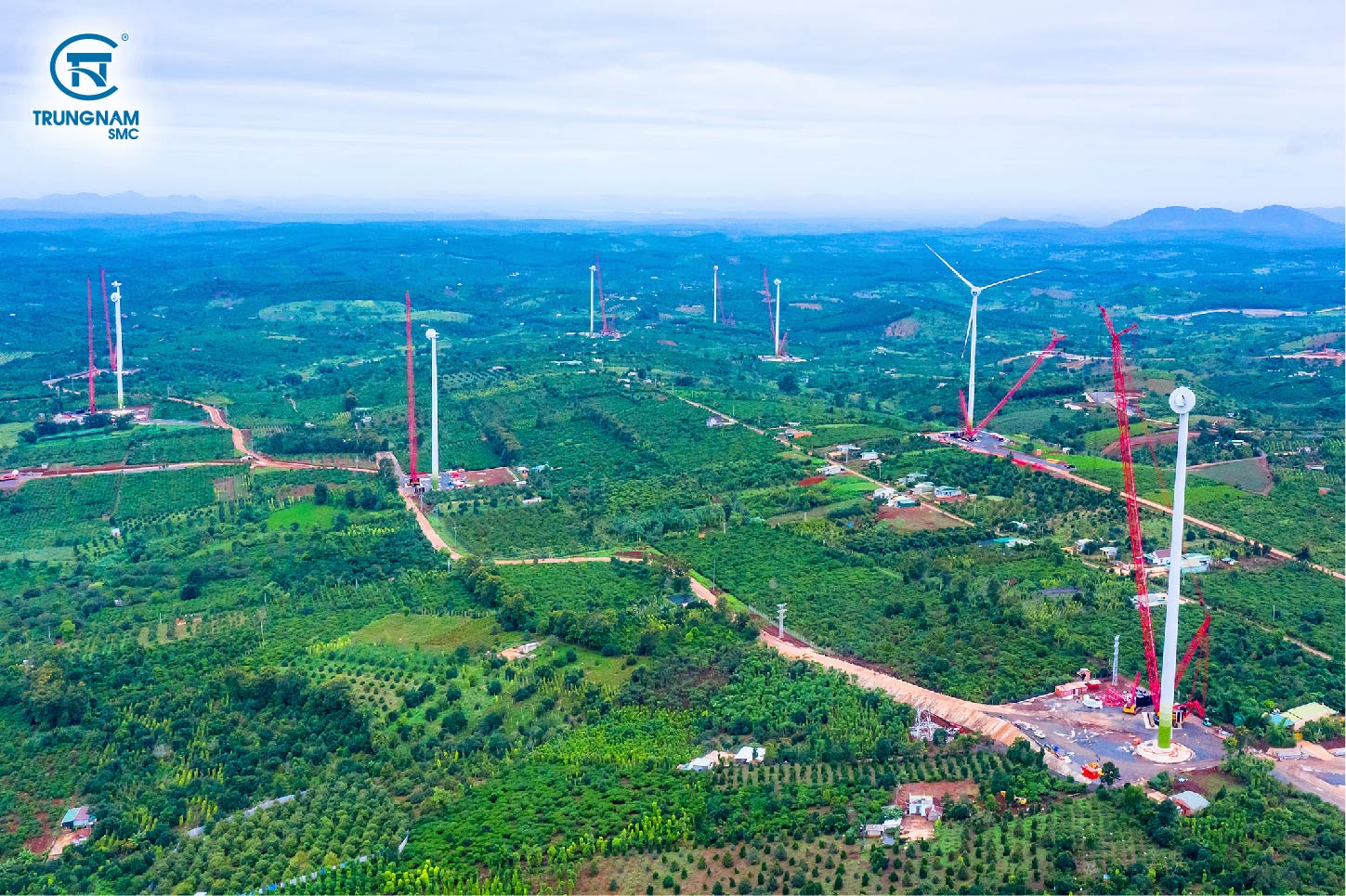 Thi công lắp đặt dự án điện gió Ea Nam Đắk Lắk